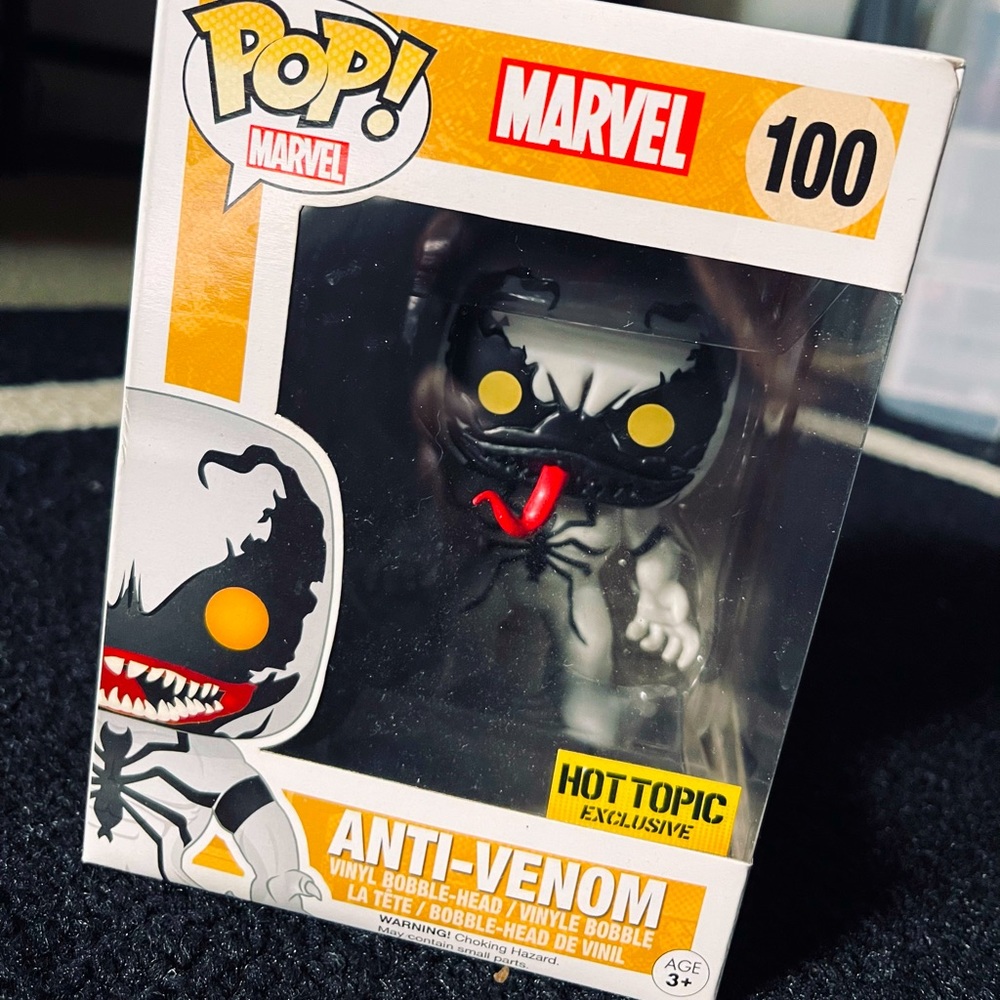 Funko Pop Marvel Anti Venom 100 Hot Topic Exclusive Bobble Head Figure